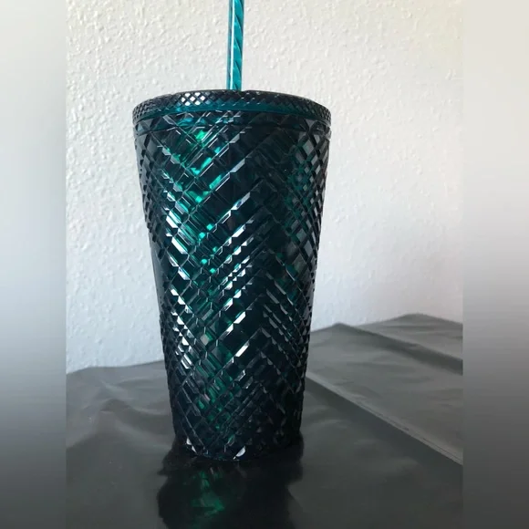 Starbucks Grande Teal Jeweled Cold Cup Tumbler 16oz - Picture 4 of 11